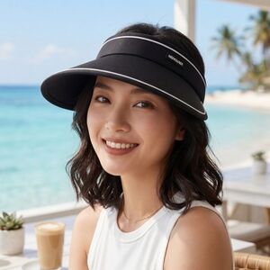 Wide Brim UV Protection Sun Hat Visor Packable Summer Beach Visor Travel Hat New